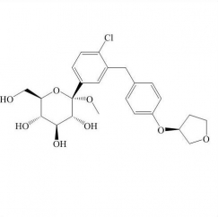 Methyl 1-C-[4-chloro-3-[[4-[[(3S)-tetrahydro-3-furanyl]oxy]phenyl]methyl]phenyl]-alpha-D-glucopyranoside